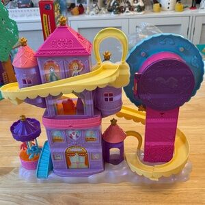 Polly Pocket Rainbow Theme Park Kids Toy Playset, no figures , as shown